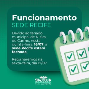 Funcionamento – SEDE Recife